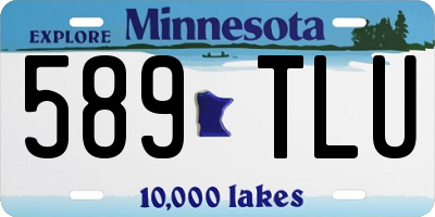 MN license plate 589TLU