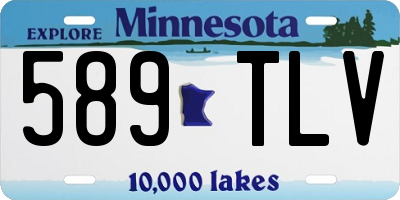 MN license plate 589TLV