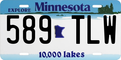 MN license plate 589TLW