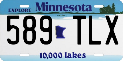 MN license plate 589TLX
