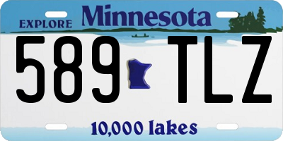 MN license plate 589TLZ