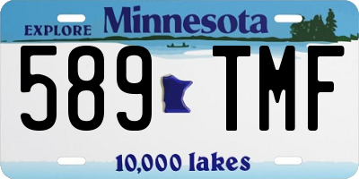 MN license plate 589TMF