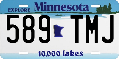 MN license plate 589TMJ