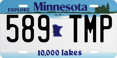 MN license plate 589TMP