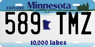 MN license plate 589TMZ