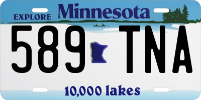 MN license plate 589TNA