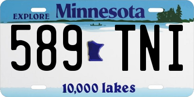 MN license plate 589TNI
