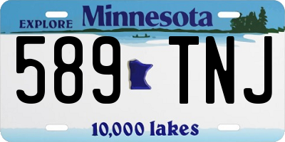 MN license plate 589TNJ