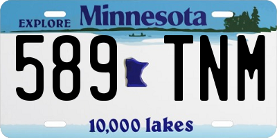 MN license plate 589TNM