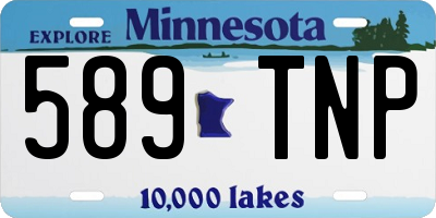 MN license plate 589TNP