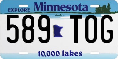 MN license plate 589TOG