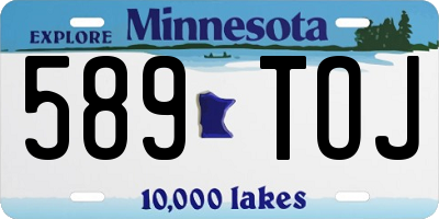 MN license plate 589TOJ
