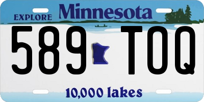 MN license plate 589TOQ