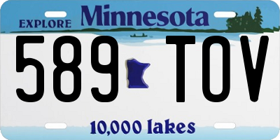 MN license plate 589TOV