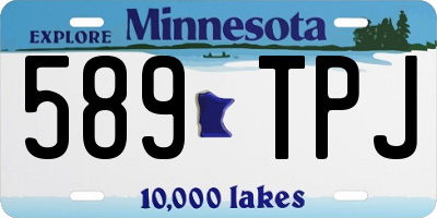 MN license plate 589TPJ