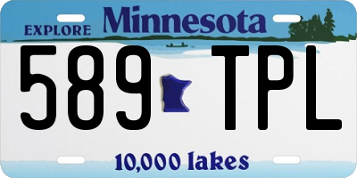 MN license plate 589TPL