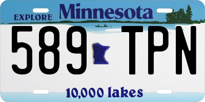 MN license plate 589TPN