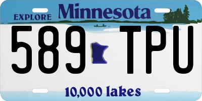 MN license plate 589TPU