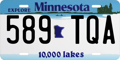 MN license plate 589TQA
