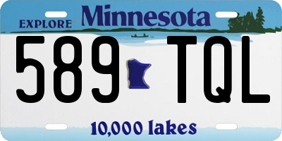 MN license plate 589TQL