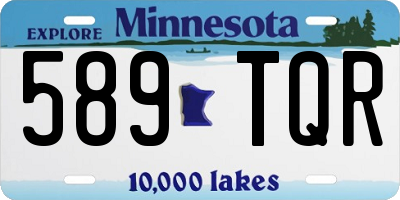 MN license plate 589TQR