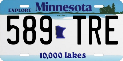 MN license plate 589TRE