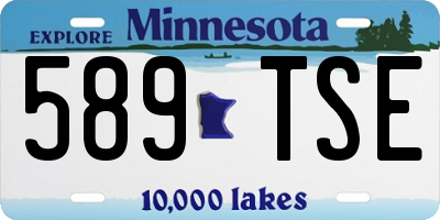 MN license plate 589TSE