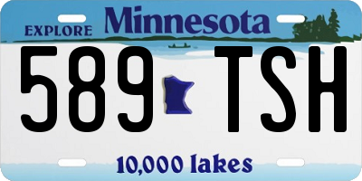 MN license plate 589TSH
