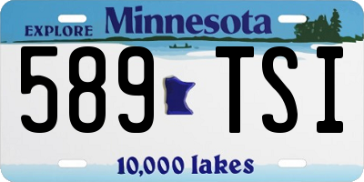 MN license plate 589TSI