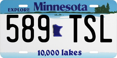 MN license plate 589TSL