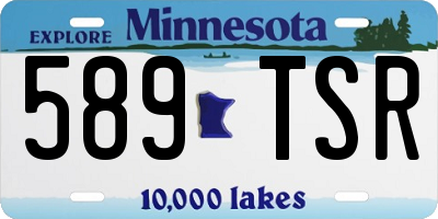 MN license plate 589TSR