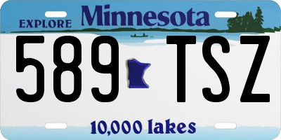 MN license plate 589TSZ