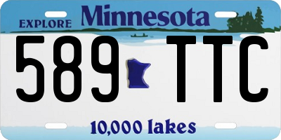 MN license plate 589TTC