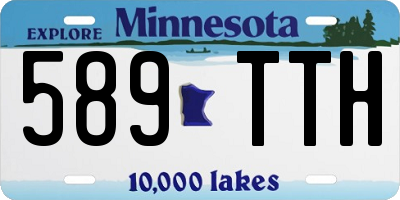 MN license plate 589TTH