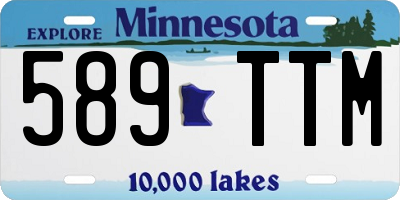 MN license plate 589TTM