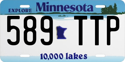 MN license plate 589TTP