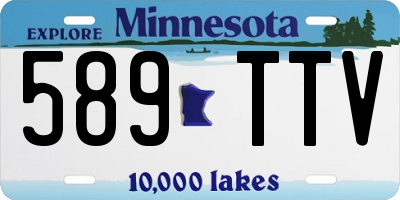 MN license plate 589TTV