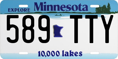 MN license plate 589TTY