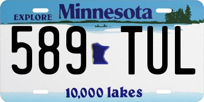 MN license plate 589TUL