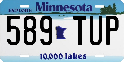 MN license plate 589TUP