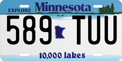 MN license plate 589TUU