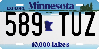 MN license plate 589TUZ