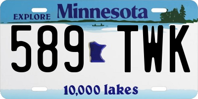 MN license plate 589TWK