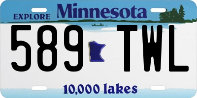 MN license plate 589TWL
