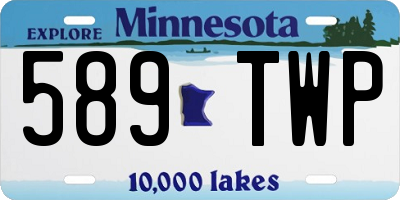 MN license plate 589TWP