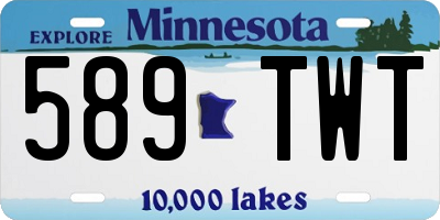 MN license plate 589TWT
