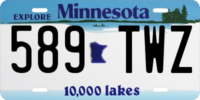 MN license plate 589TWZ