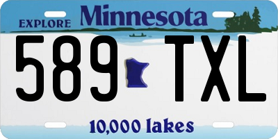 MN license plate 589TXL