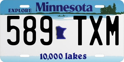 MN license plate 589TXM