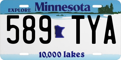 MN license plate 589TYA